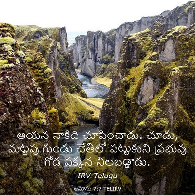 Picture 03 - ఆమోసు 7:7 TELIRV - ఆయన నాకిది - Bible Verse Picture