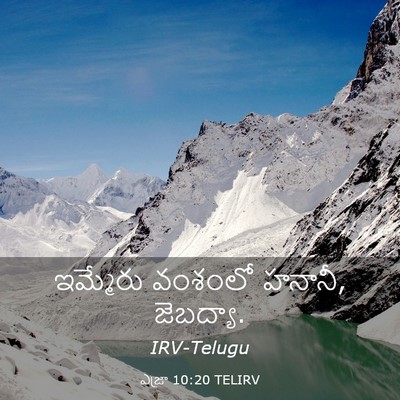 Picture 03 - ఎజ్రా 10:20 TELIRV - ఇమ్మేరు వంశంలో - Bible Verse Picture