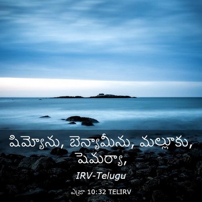 Picture 03 - ఎజ్రా 10:32 TELIRV - షిమ్యోను, - Bible Verse Picture