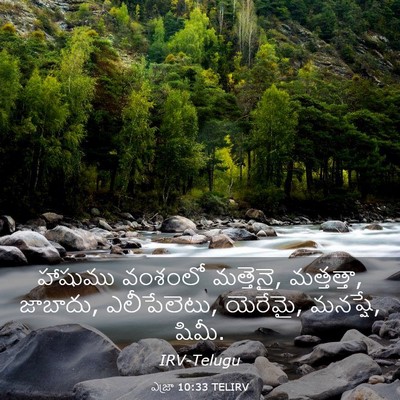 Picture 03 - ఎజ్రా 10:33 TELIRV - హాషుము వంశంలో - Bible Verse Picture