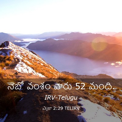 Picture 03 - ఎజ్రా 2:29 TELIRV - నెబో వంశం వారు 52 - Bible Verse Picture