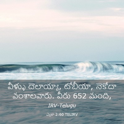 Picture 03 - ఎజ్రా 2:60 TELIRV - వీళ్ళు దెలాయ్యా, - Bible Verse Picture