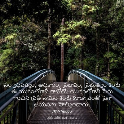 Picture 03 - ఎఫెసీ పత్రిక 1:21 TELIRV - సర్వాధిపత్యం, - Bible Verse Picture