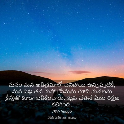 Picture 03 - ఎఫెసీ పత్రిక 2:5 TELIRV - మనం మన - Bible Verse Picture
