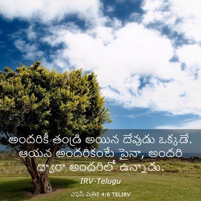 Picture 03 - ఎఫెసీ పత్రిక 4:6 TELIRV - అందరికీ తండ్రి - Bible Verse Picture