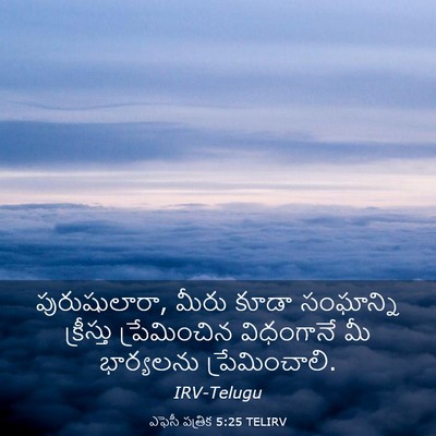 Picture 03 - ఎఫెసీ పత్రిక 5:25 TELIRV - పురుషులారా, మీరు - Bible Verse Picture