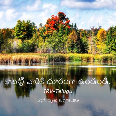 Picture 03 - ఎఫెసీ పత్రిక 5:7 TELIRV - కాబట్టి వారికి - Bible Verse Picture