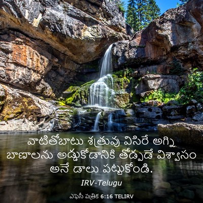 Picture 03 - ఎఫెసీ పత్రిక 6:16 TELIRV - వాటితోబాటు - Bible Verse Picture