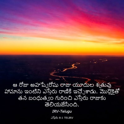 Picture 03 - ఎస్తేరు 8:1 TELIRV - ఆ రోజు అహష్వేరోషు - Bible Verse Picture