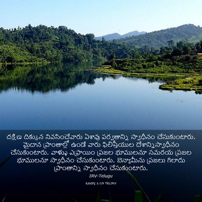 Picture 03 - ఓబద్యా 1:19 TELIRV - దక్షిణ దిక్కున - Bible Verse Picture
