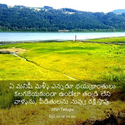 Picture 03 - కీర్తన 10:18 TELIRV - ఏ మనిషీ మళ్ళీ - Bible Verse Picture