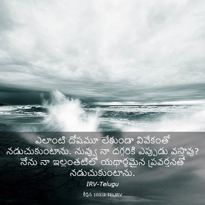 Picture 03 - కీర్తన 101:2 TELIRV - ఎలాంటి దోషమూ - Bible Verse Picture