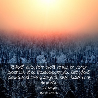 Picture 03 - కీర్తన 101:6 TELIRV - దేశంలో నమ్మకంగా - Bible Verse Picture