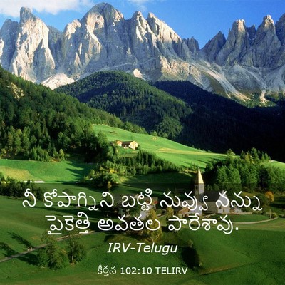 Picture 03 - కీర్తన 102:10 TELIRV - నీ కోపాగ్నిని - Bible Verse Picture