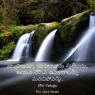 Picture 03 - కీర్తన 103:2 TELIRV - నా ప్రాణమా, - Bible Verse Picture