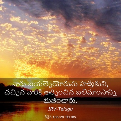 Picture 03 - కీర్తన 106:28 TELIRV - వారు బయల్పెయోరును - Bible Verse Picture