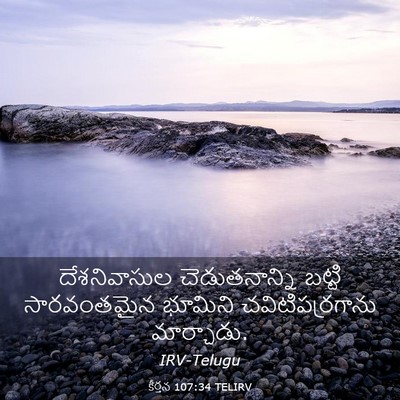Picture 03 - కీర్తన 107:34 TELIRV - దేశనివాసుల - Bible Verse Picture