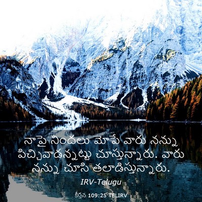Picture 03 - కీర్తన 109:25 TELIRV - నాపై నిందలు మోపే - Bible Verse Picture
