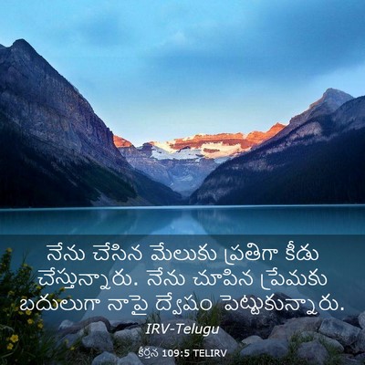 Picture 03 - కీర్తన 109:5 TELIRV - నేను చేసిన మేలుకు - Bible Verse Picture