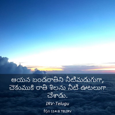 Picture 03 - కీర్తన 114:8 TELIRV - ఆయన బండరాతిని - Bible Verse Picture