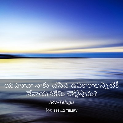 Picture 03 - కీర్తన 116:12 TELIRV - యెహోవా నాకు చేసిన - Bible Verse Picture
