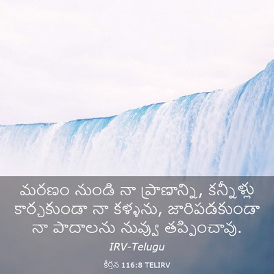 Picture 03 - కీర్తన 116:8 TELIRV - మరణం నుండి నా - Bible Verse Picture