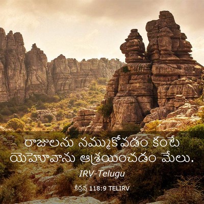 Picture 03 - కీర్తన 118:9 TELIRV - రాజులను - Bible Verse Picture