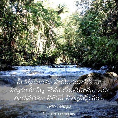 Picture 03 - కీర్తన 119:112 TELIRV - నీ కట్టడలను - Bible Verse Picture