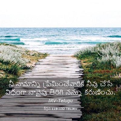 Picture 03 - కీర్తన 119:132 TELIRV - నీ నామాన్ని - Bible Verse Picture