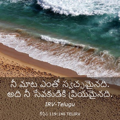 Picture 03 - కీర్తన 119:140 TELIRV - నీ మాట ఎంతో - Bible Verse Picture