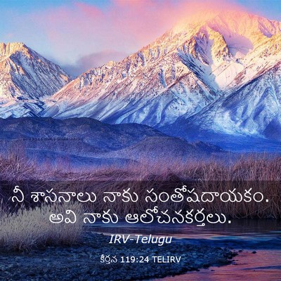 Picture 03 - కీర్తన 119:24 TELIRV - నీ శాసనాలు నాకు - Bible Verse Picture