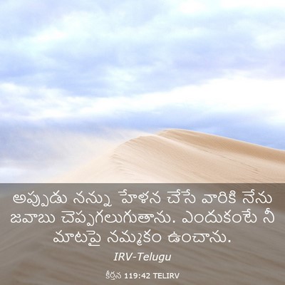 Picture 03 - కీర్తన 119:42 TELIRV - అప్పుడు నన్ను - Bible Verse Picture
