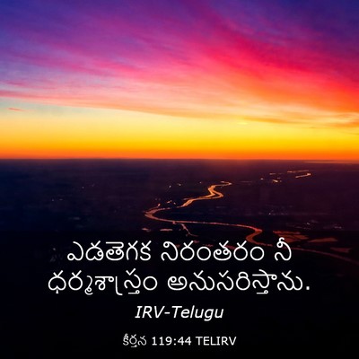 Picture 03 - కీర్తన 119:44 TELIRV - ఎడతెగక నిరంతరం నీ - Bible Verse Picture