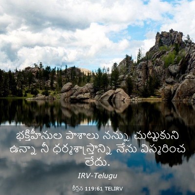 Picture 03 - కీర్తన 119:61 TELIRV - భక్తిహీనుల పాశాలు - Bible Verse Picture