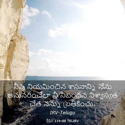Picture 03 - కీర్తన 119:88 TELIRV - నీవు నియమించిన - Bible Verse Picture