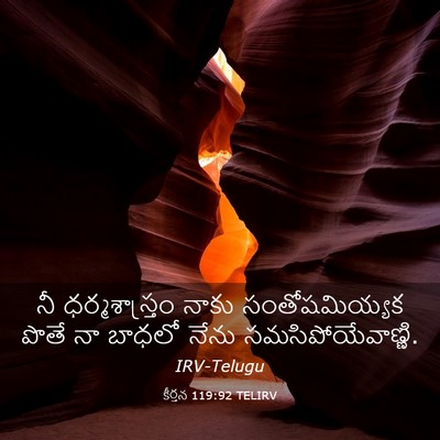 Picture 03 - కీర్తన 119:92 TELIRV - నీ ధర్మశాస్త్రం - Bible Verse Picture