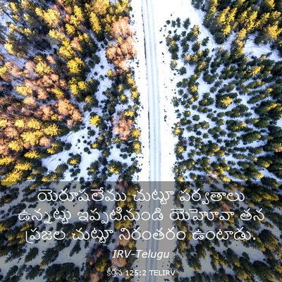 Picture 03 - కీర్తన 125:2 TELIRV - యెరూషలేము చుట్టూ - Bible Verse Picture