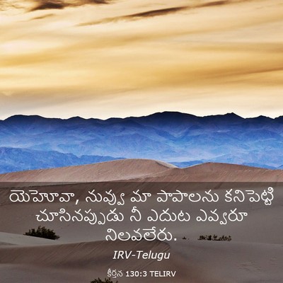 Picture 03 - కీర్తన 130:3 TELIRV - యెహోవా, నువ్వు మా - Bible Verse Picture