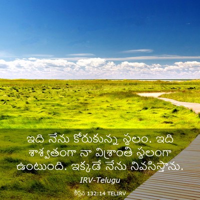 Picture 03 - కీర్తన 132:14 TELIRV - ఇది నేను - Bible Verse Picture