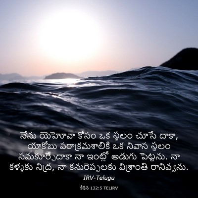 Picture 03 - కీర్తన 132:5 TELIRV - నేను యెహోవా కోసం - Bible Verse Picture