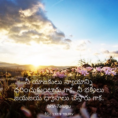 Picture 03 - కీర్తన 132:9 TELIRV - నీ యాజకులు - Bible Verse Picture