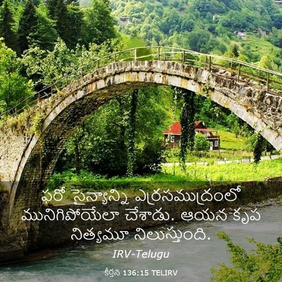 Picture 03 - కీర్తన 136:15 TELIRV - ఫరో సైన్యాన్ని - Bible Verse Picture