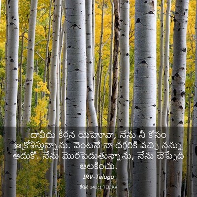 Picture 03 - కీర్తన 141:1 TELIRV - దావీదు కీర్తన - Bible Verse Picture
