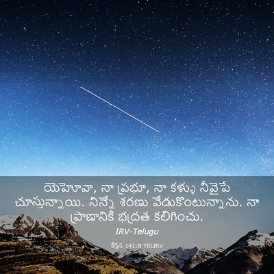 Picture 03 - కీర్తన 141:8 TELIRV - యెహోవా, నా ప్రభూ, - Bible Verse Picture