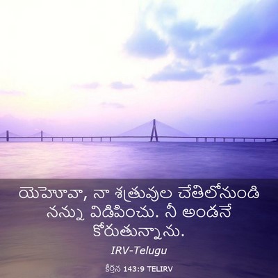Picture 03 - కీర్తన 143:9 TELIRV - యెహోవా, నా - Bible Verse Picture