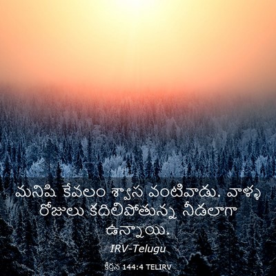 Picture 03 - కీర్తన 144:4 TELIRV - మనిషి కేవలం శ్వాస - Bible Verse Picture