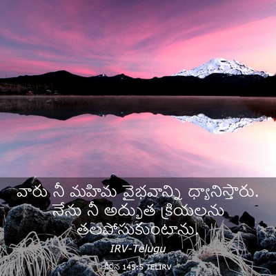 Picture 03 - కీర్తన 145:5 TELIRV - వారు నీ మహిమ - Bible Verse Picture