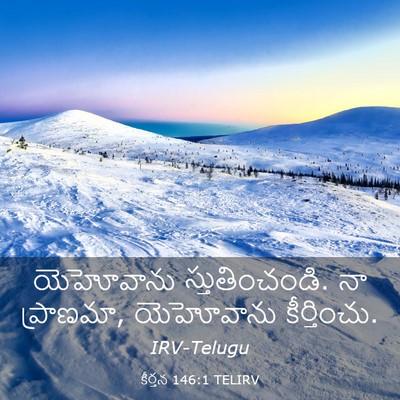 Picture 03 - కీర్తన 146:1 TELIRV - యెహోవాను - Bible Verse Picture