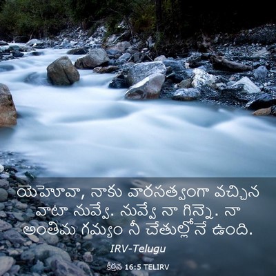 Picture 03 - కీర్తన 16:5 TELIRV - యెహోవా, నాకు - Bible Verse Picture