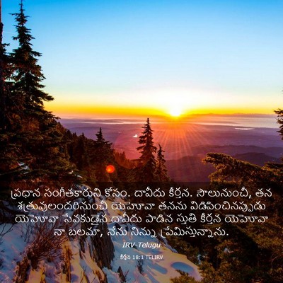 Picture 03 - కీర్తన 18:1 TELIRV - ప్రధాన - Bible Verse Picture